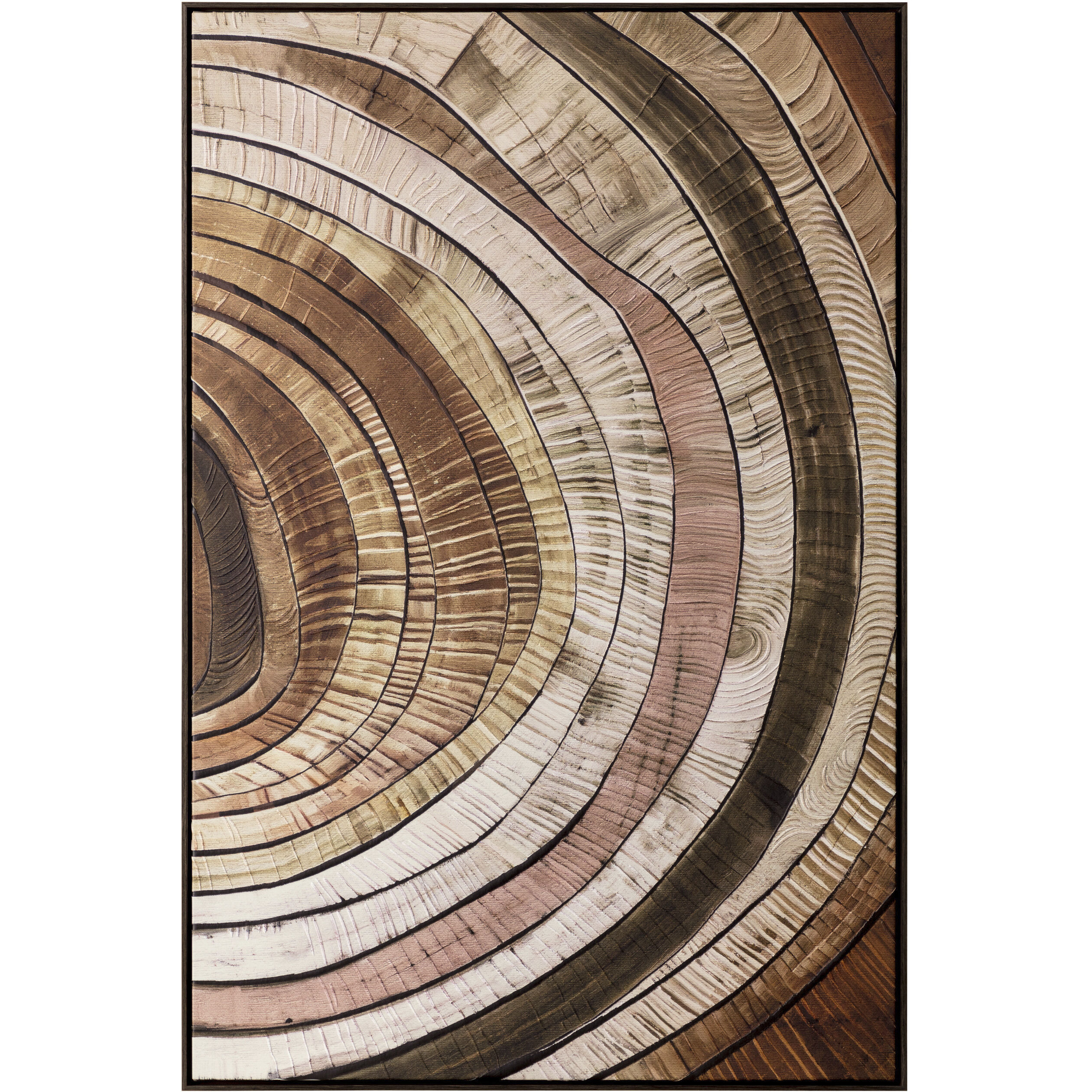 Turning Point III Bronze Floater Frame Luxe Art